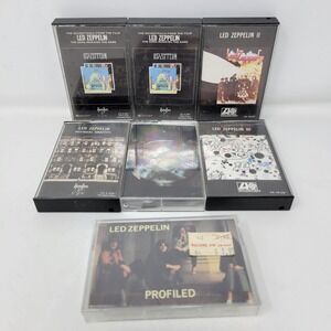 Led Zeppelin Cassette Tape Lot 7 Physical Graffiti II III Song Remains Profiled